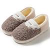 Cotton Slippers Women's Bow Autumn and Winter Thick-soled Non-slip Indoor Lightweight Plush Warm Wool Tray Confinement Shoes