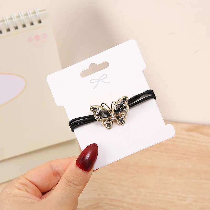 

1 шт. Полая бабочка Эластичная резинка для волос Милый аксессуар для волос для девочек Женская стильная повязка на голову