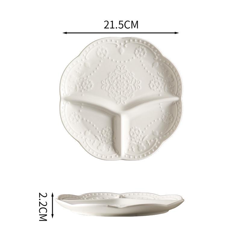 

Portion Control Ceramic Plate for Adults & Kids – Weight Loss & Balanced Meals