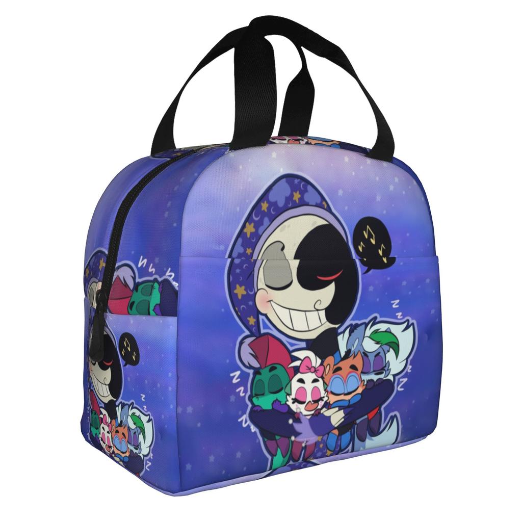 F-Fnaf S-Security B-Breachs Geïsoleerde Lunchtassen voor School Kantoor Waterdichte Thermische Koeltas Bento Box Dames Heren
