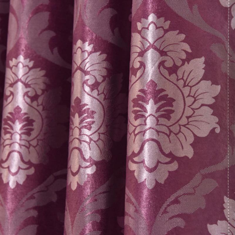 Cortina Jacquard Térmica Blackout de Luxo em Relevo para Sala de Estar e Quarto, Cortinas Redutoras de Ruído e Privacidade, Decoração para Casa