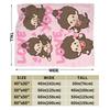 Soft Warm Blanket Kids Airplane Travel Cute Monchichis Chimutan Bedding Throws Flannel Bedspread For Couch Chair Sofa Bed