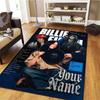 Billie Eilish Custom Name Carpet Rug for Living Room Bedroom Home Sofa Decoration,Kids Play Non-slip Floor Mat