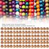 200pcs Polished Finish Wooden Beads Round Craft Beads Beads Peach Wood Beads  DIY Crafts