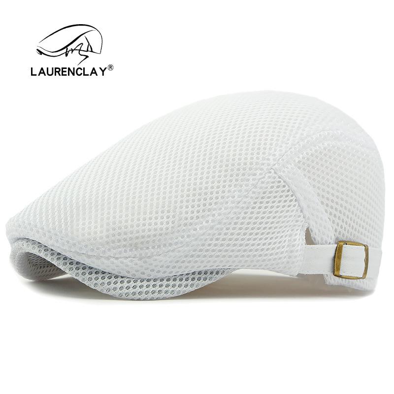 

Летний тонкий сетчатый берет: Дышащая кепка-утка для мужчин и женщин - Ретро корейский стиль, кепка газетчика от солнца Adjustable 55-60cm