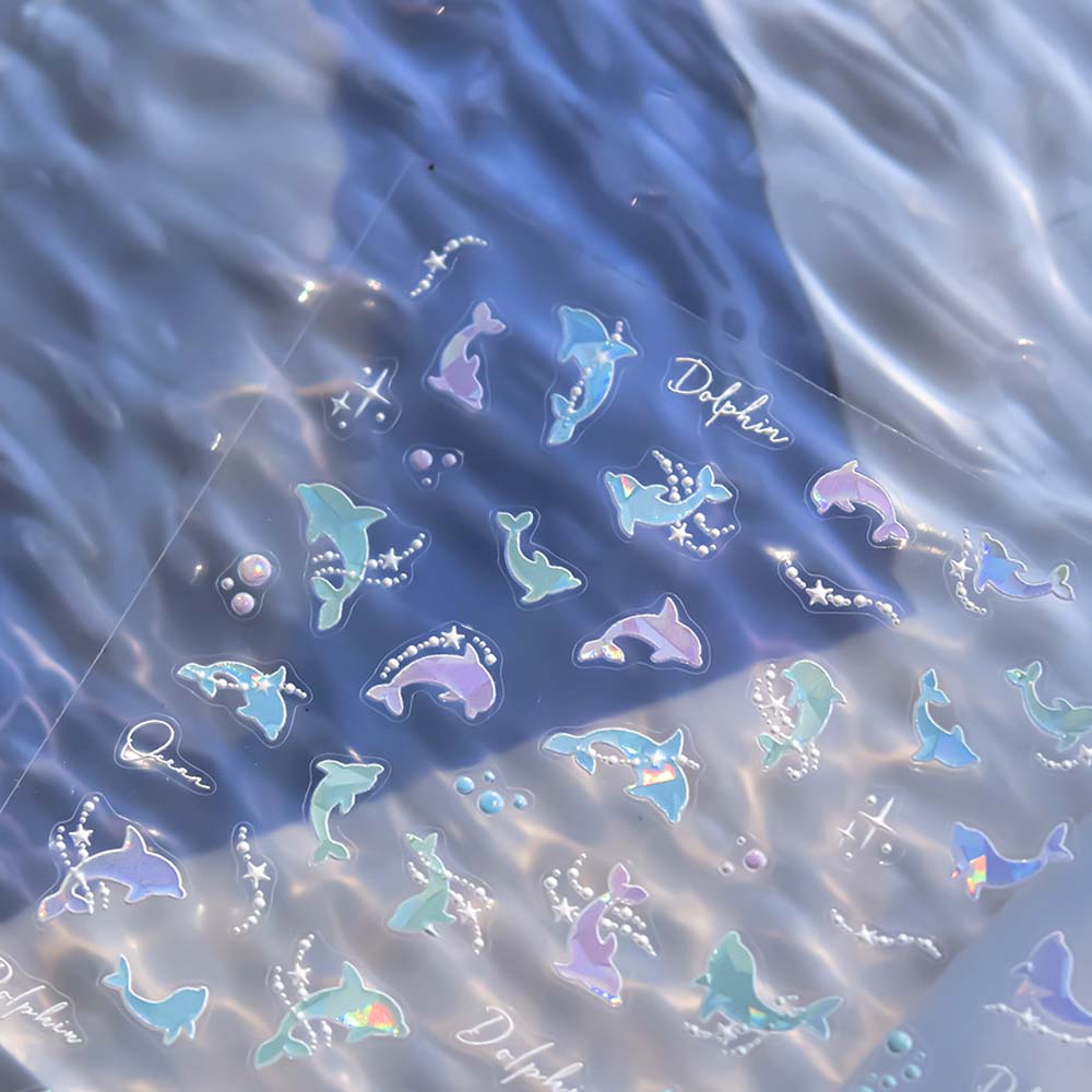 Starfish Ocean Nail Stickers Conch Star Ocean Nail Decorations Summer Beach