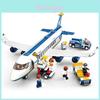 Educational Abs Plastic Building Blocks Airplane Model Great For Boys And Kids