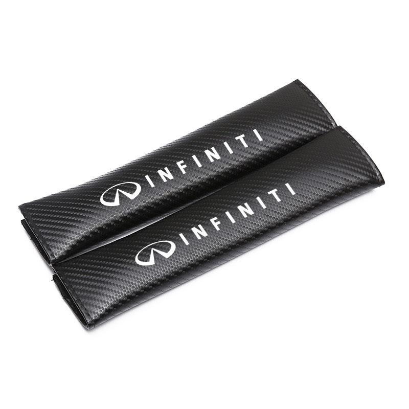Carbon Fiber Car Seatbelt Shoulder Protector Cover For Infiniti FX35 Q50 Q30 ESQ QX50 QX60 QX70 EX JX35 G35 G37 EX3 Accessories
