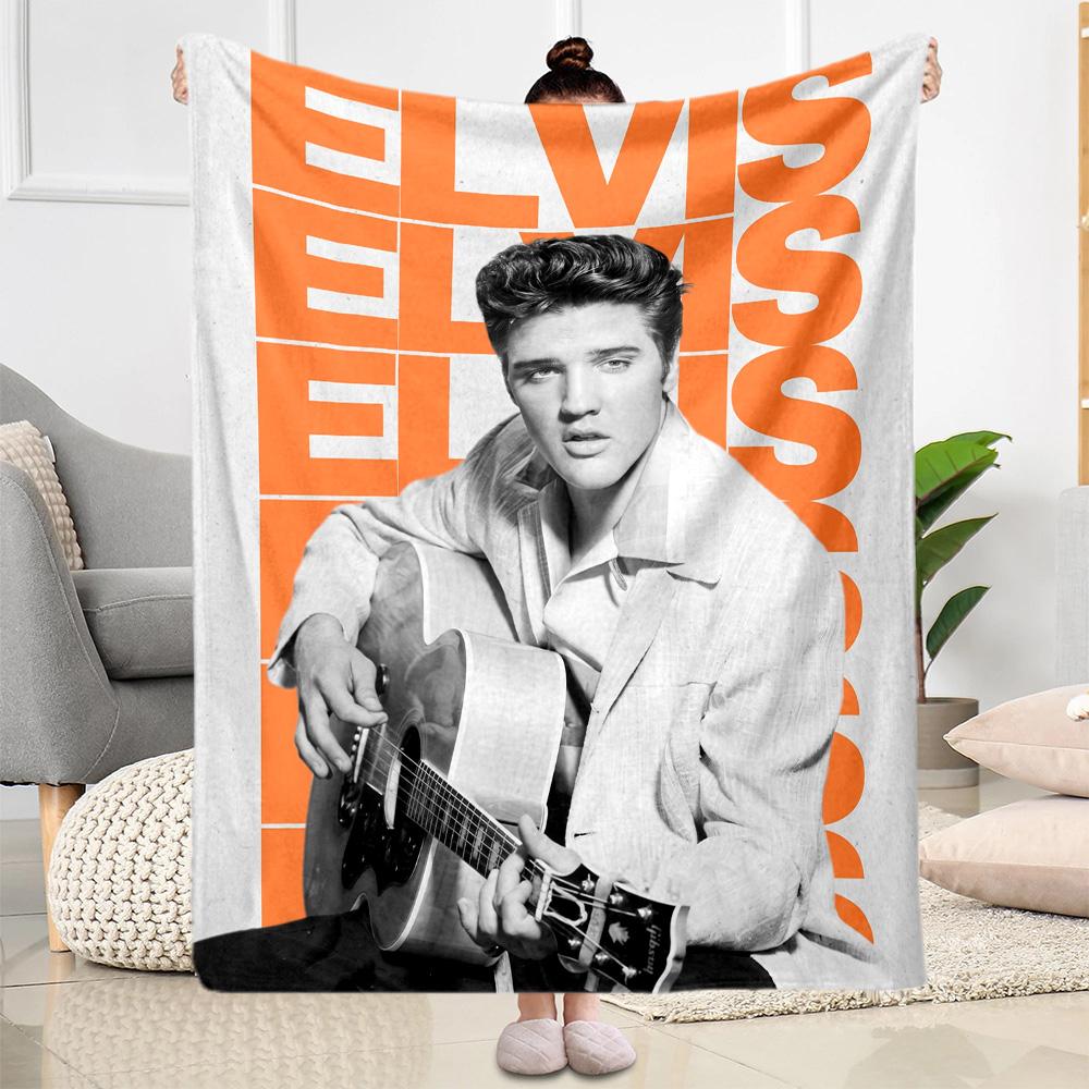 Elvis Presley Performance Blanket Durable Comfort Perfect for Sofa Livingroom Office for All Occasions Modern Birthday Christmas Gift Blanket