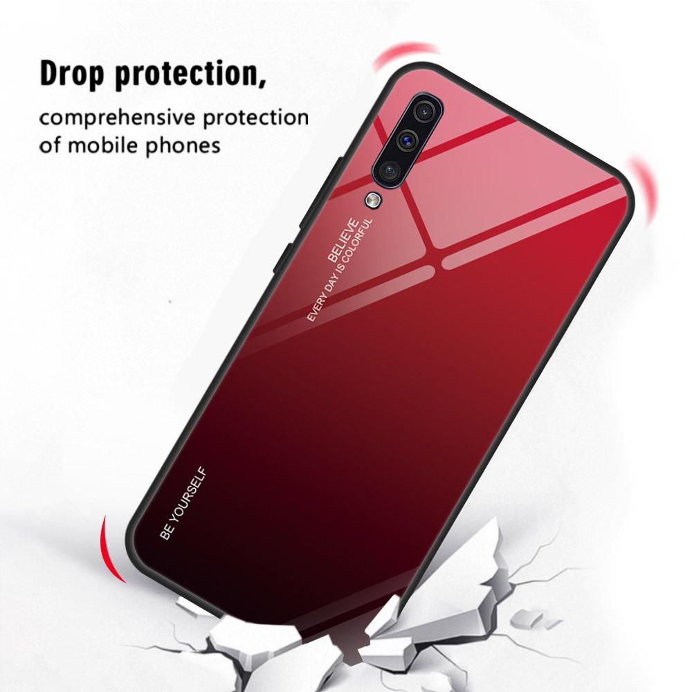 Applicable To Samsung S23 Mobile Phone Case A81 New A71 Gradient A60 Glass NOTE10PRO Full Inclusive A01 Protective Case