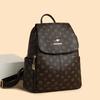 Schoolbag1011 Textured Alphabet Women's Backpack Classic Fashion Casual Backpack Korean Version Large Capacity Retro Trend School Bag