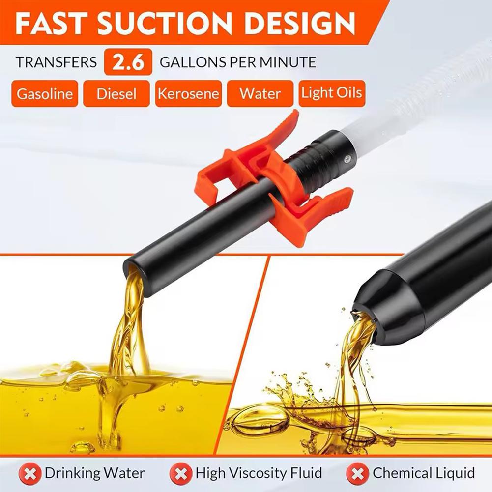 Portable Liquid Transfer Pump Battery Powered Transfer Pump Flow Control Nozzle 2.4 Gallons Per Min Efficient Fuel Transfer Pump