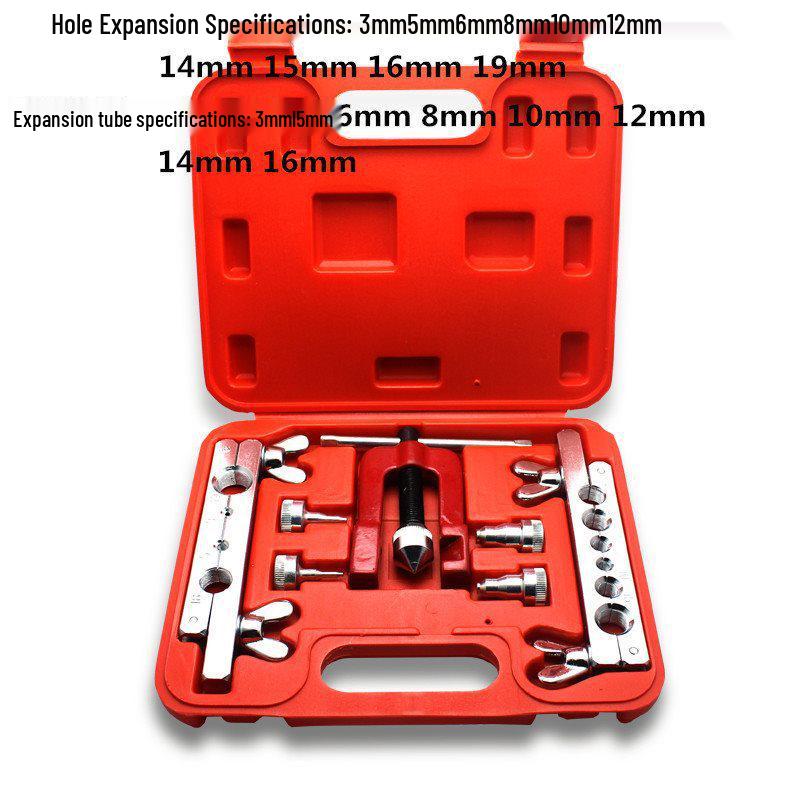 Flaring Tool Set for Brake, Copper, Air Conditioner, Refrigerator Pipes - Includes Expander & Riveting Tools, Free Shipping