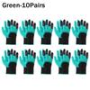1-10Pairs Gardening Gloves with Claws  Latex Work Gloves Waterproof Anti Slip Durable Planting Digging Outdoor Work Gloves