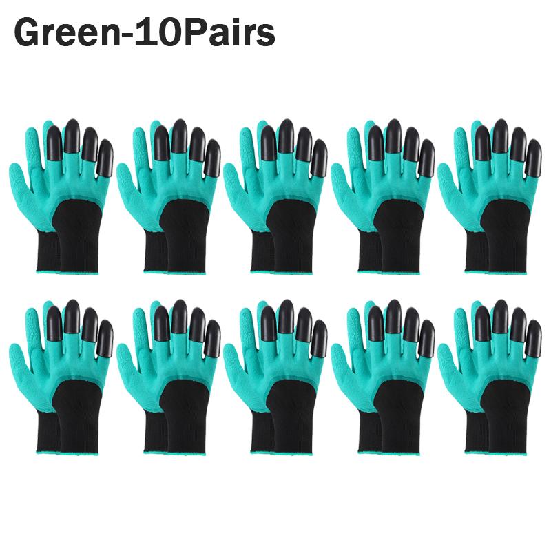 1-10Pairs Gardening Gloves with Claws Latex Work Gloves Waterproof Anti Slip Durable Planting Digging Outdoor Work Gloves