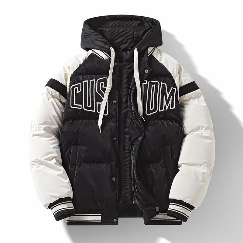 Men's Thickened Detachable Two-Piece Winter Cotton Jacket - Casual, Warm & Loose Couple Style