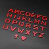 3D Metal Car Sticker: English Letters for Vehicle Decoration