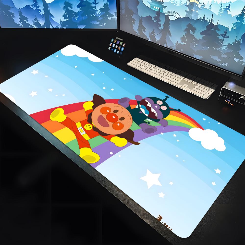 Anpanman Cartoon player Mouse Pad large keyboard mouse desk pad non-slip rubber gaming mouse pad laptop carpet 1200x600