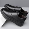 FashionBrock Carved Men's Shoes Fashion Casual Sports Increase Cow Leather Platform Shoes Male New Autumn Winter Designer Shoe Men