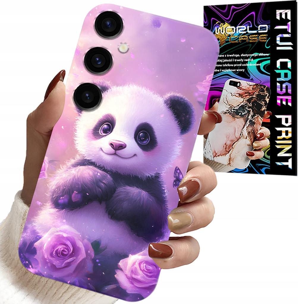 Etui Do Samsung Galaxy A25 5G - Słodka Panda Wzory Dla Dzieci + Szkło
