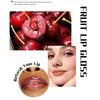 Plumping Lip Oil with Fruit Flavor, Mirror Shine Gloss - Long-Lasting Hydration Makeup for Women