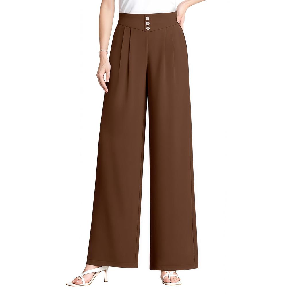 Women's Soft And Flowing High-Waisted Cropped Pants