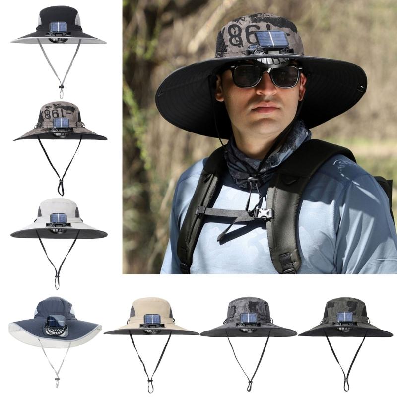 Cooling Solar Charged Fan Hat USB Rechargeable Sunblocking Hat Perfect Accessory for Outdoor Adventures Enthusiasts Gear