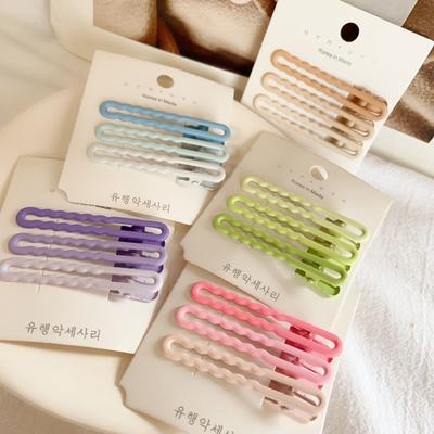 3pc  Good Cute Colorful Alloy Hair Side Clips Hairpin for Women Girls Child Headband Hair Accessories Headwear Ornament