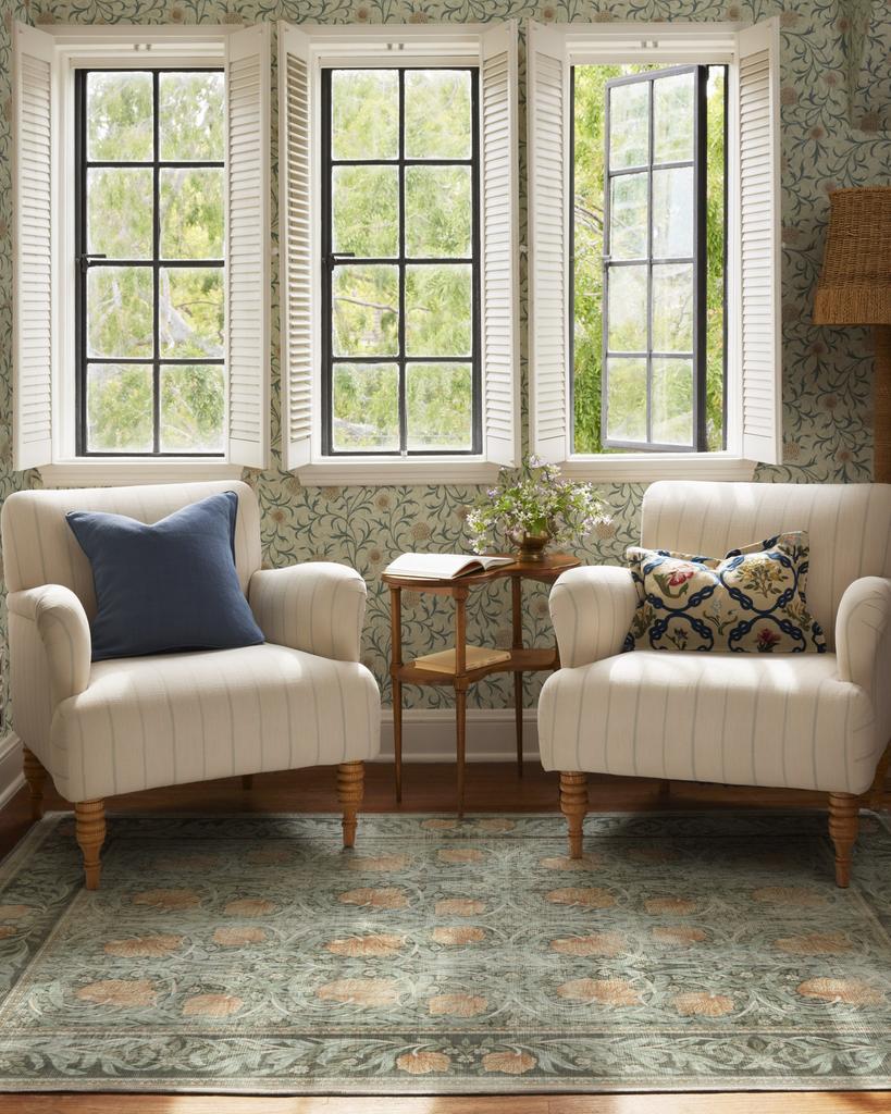William Morris Vintage Floral Design Rug Living Room Pastoral Style Decorative Rug Art Bedroom Rug Aesthetic Floral Home Rug