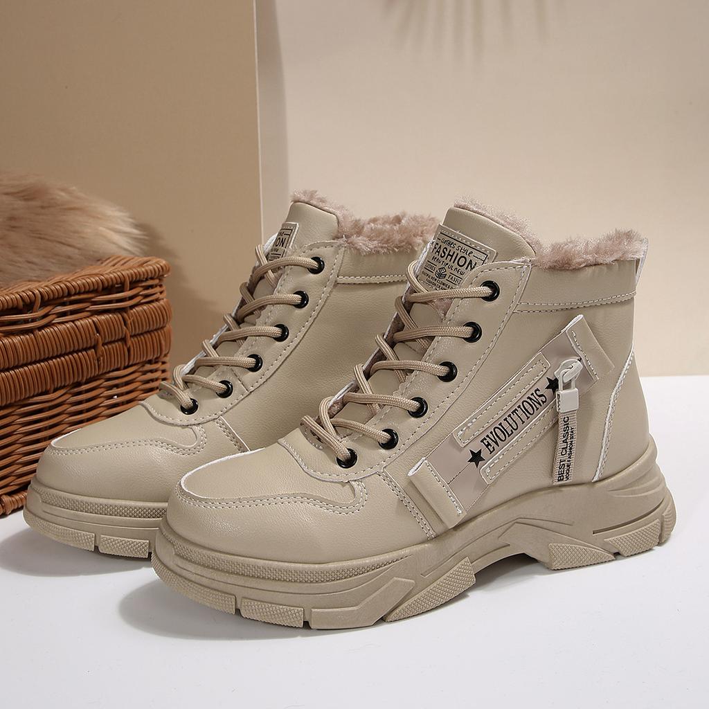 Scarpe da Donna Imbottite Ispessite Calde per Escursionismo Alpinismo Suole Spesse Comode Impermeabili Antiscivolo Sport e Tempo Libero Produzione Stivali da Neve Scarpe di Cotone