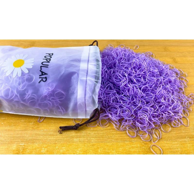 2000pcs/lot Children Transparent Hair Rubber Bands for Bracelets Baby Elastic Small Hair Tie Gum Kids Hair Beads Hair Accessorie