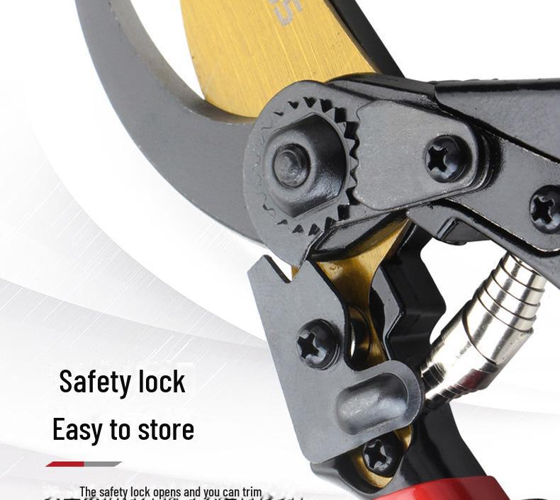 Heavy-Duty SK5 Steel Pruning Shears for Thick Branches, Gardening, and Nursery Tasks