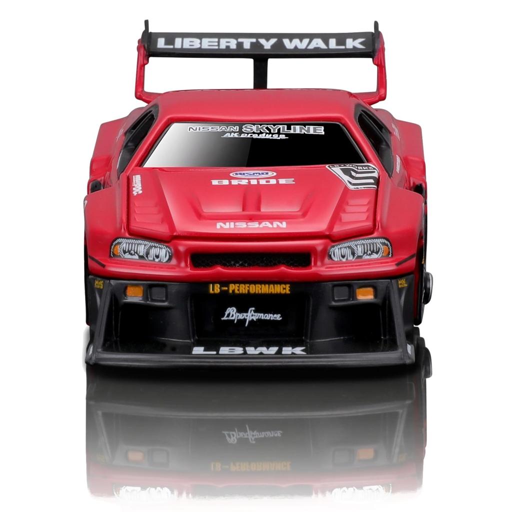 Maisto Scale Muscle Machines Series Diecast Model Car Nissan Skyline R34 1/64 3-5 / (1999 GT-R - Red/Black 15566)