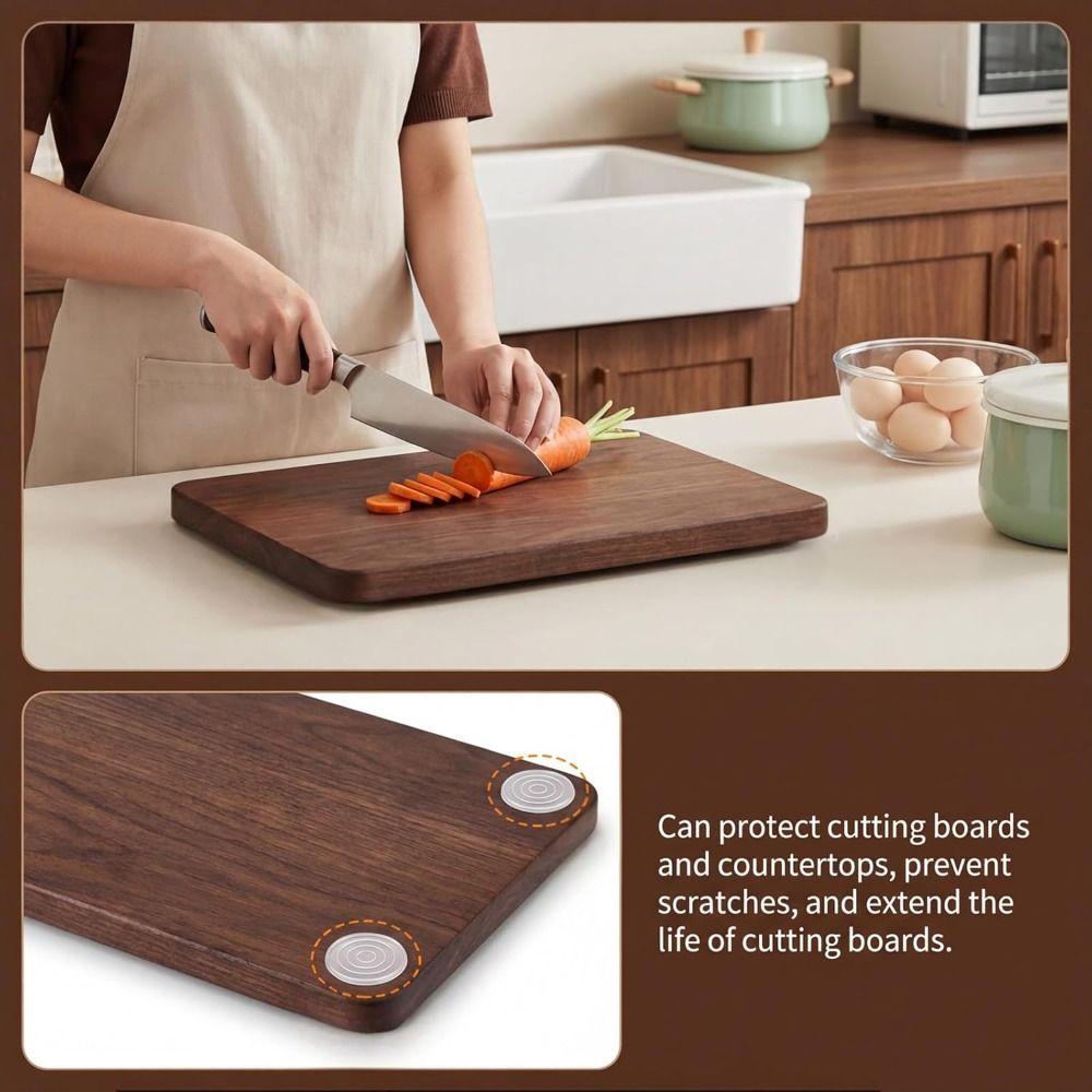 4pcs Portable Self Adhesive Furniture Pads Shock-Absorbent Non-Slip Ccutting Board Feet Multi-functional Feet Pad Appliances