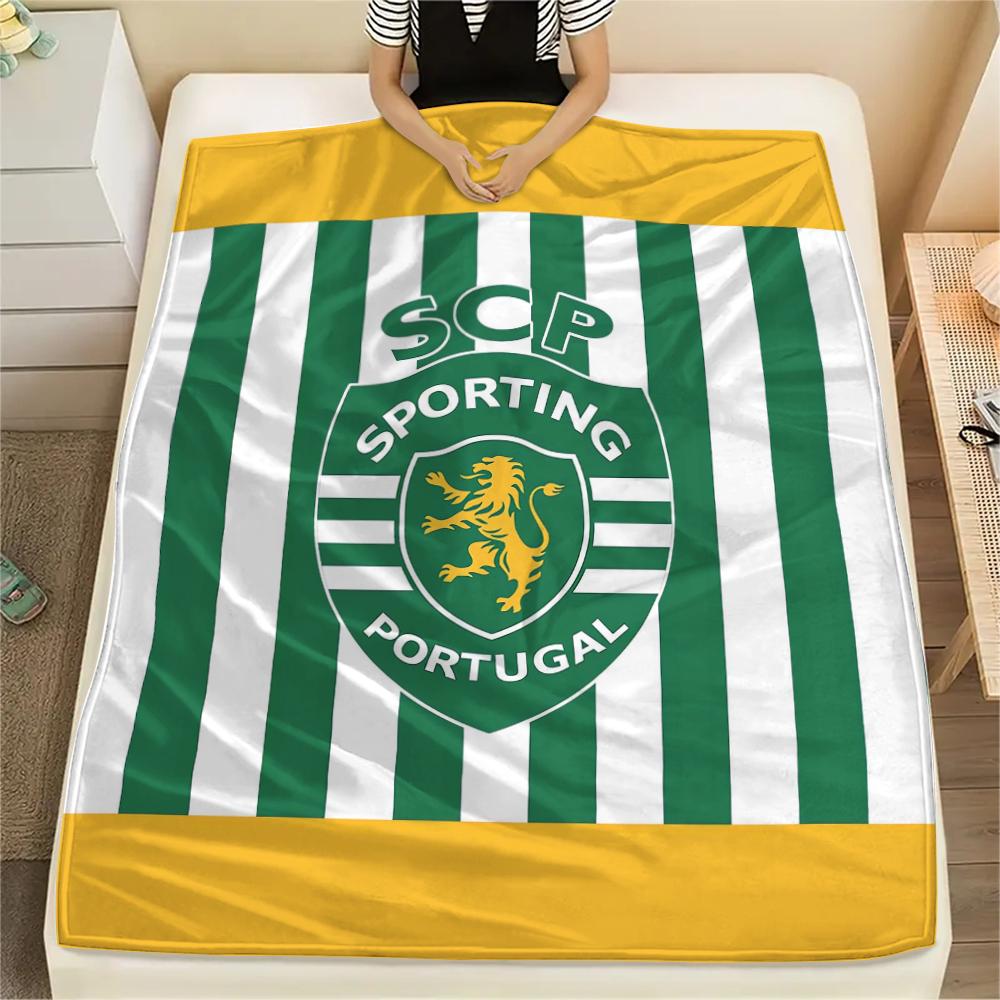 1Pc Sporting FC Print Flannel Blanket, High Quality Comfortable for All Seasons, Home Decor, Warmth and Comfort, Perfect for Gifts