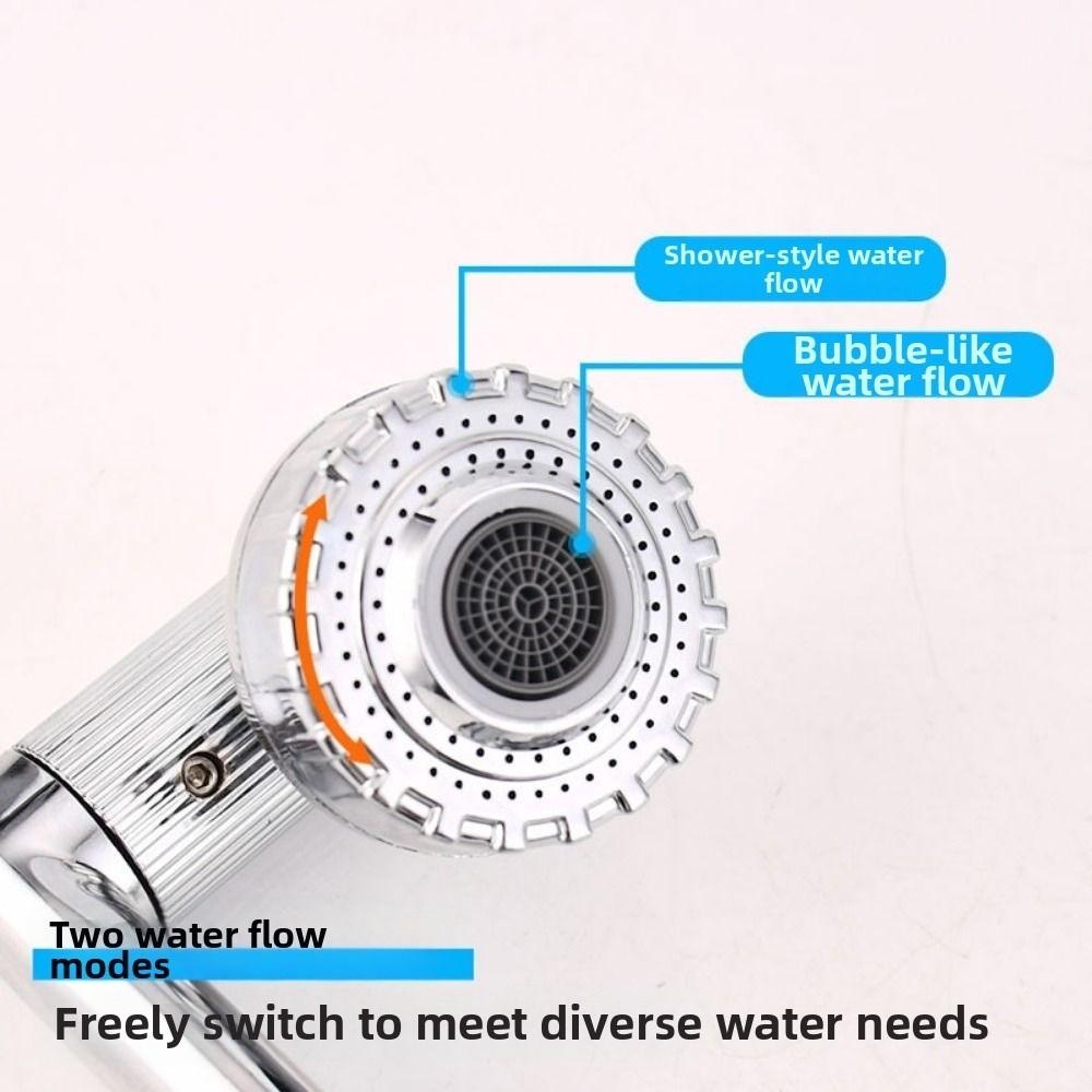 360° Rotating Robotic Arm Faucet Adjustable Flexible 360°Rotating Bibcock Water-Saving High Pressure Dual Mode Faucet
