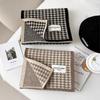 Winter Warm Herringbone Check Muffler Scarf