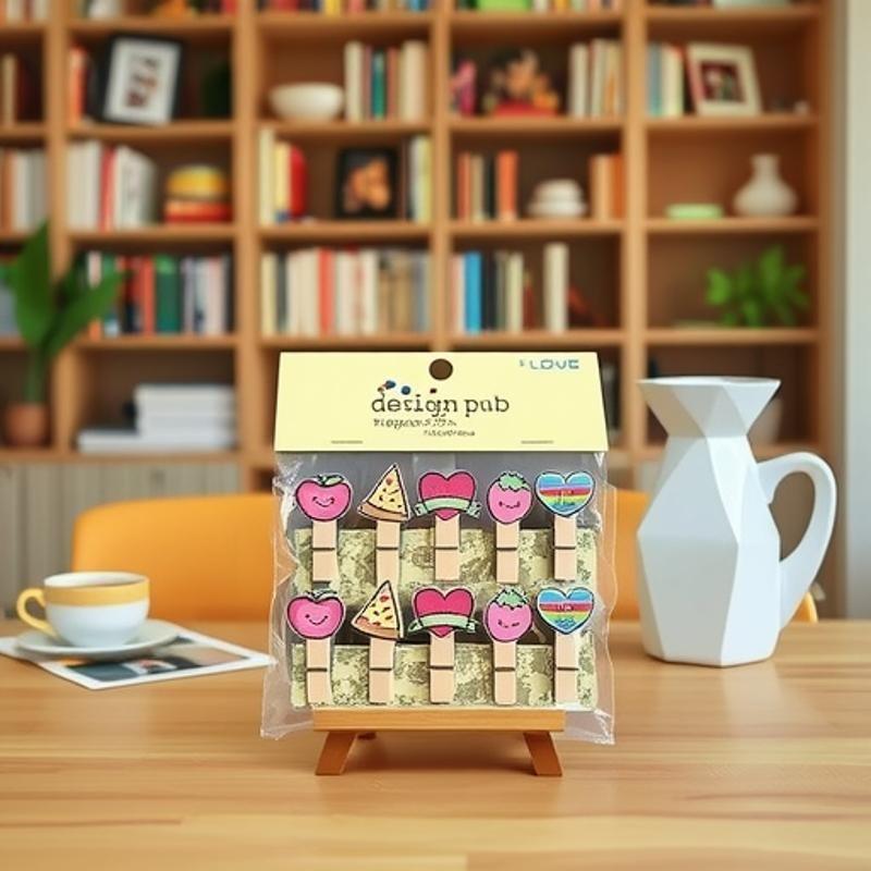 Cartoon Christmas Candy Hanging Photos Tea Sealed Home Flower Shop Card Small Clip
