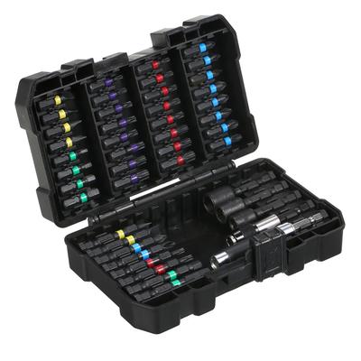 Set di punte per trapano da 45 pezzi Set di punte per cacciavite Set di punte per avvitatore a percussione per legno, metallo, acciaio e sicurezza