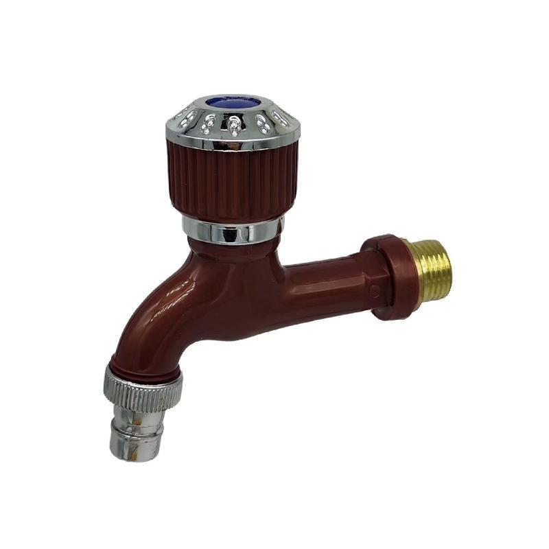 Round Hand Wheel Color Washing Machine Faucet Household Mop Pool Tap Water Antifreeze And Explosion-Aproof Plastic Faucet