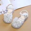 Girls Shoes Children's Bag Head Sandals 2025 New Summer Princess Baby Girl Summer Crystal Soft-soled Sandals