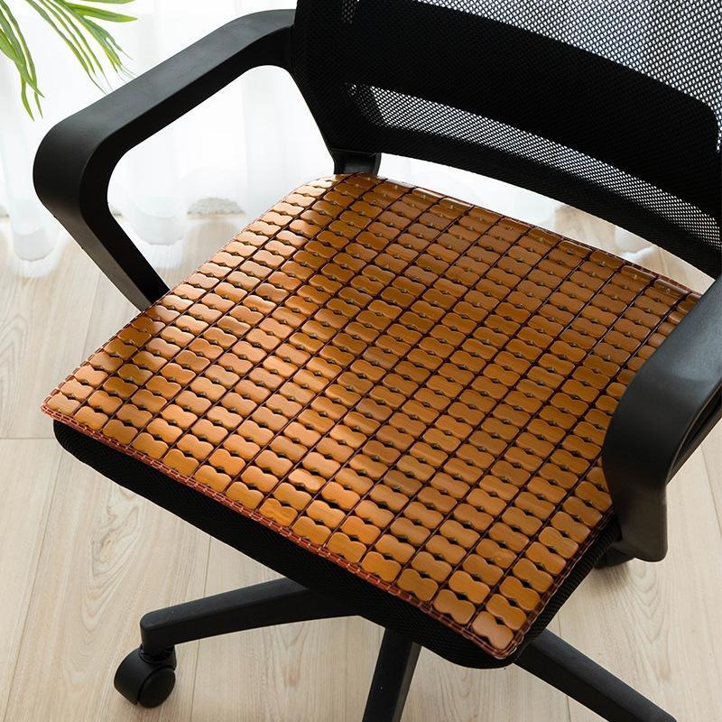 Summer Bamboo Mahjong Mat Office Chair Cushion