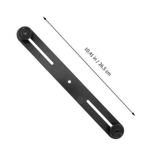 NOLITOY Adjustable Microphone Bar Dual Flashlight Mount Bracket Tripod-Compatible Microphone Stand Adapter (Set of 2)