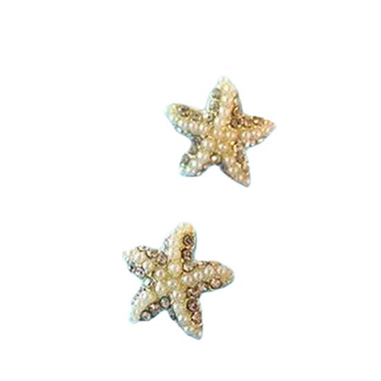 Mote Rhinestone Perle Sjøstjerne Stjerne Øredobb Hav Øre Stud Øredobber