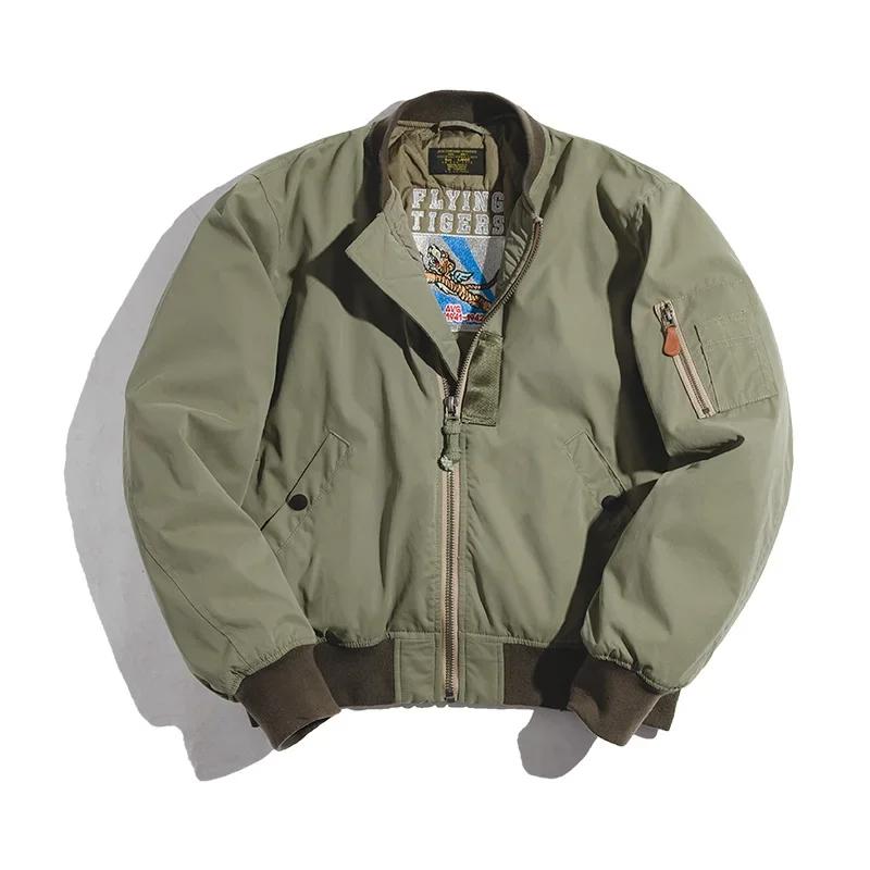 

Bomber Jacket Thickened Splicing Baseball Flight Coat with Inner Pocket for Men s Winter Cotton Padded Jacket XXL світло-зелений колір
