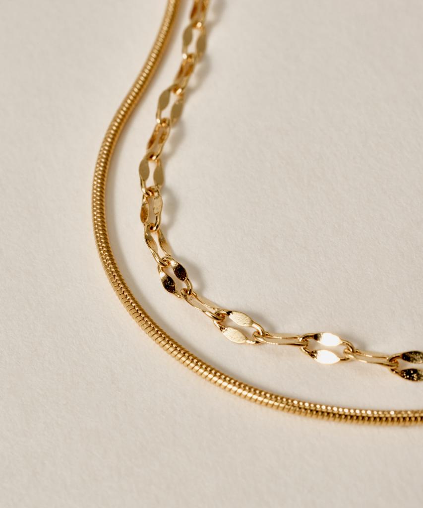 Novice Tokyo Petal & Round Chain Bracelet [Stainless] / Gold