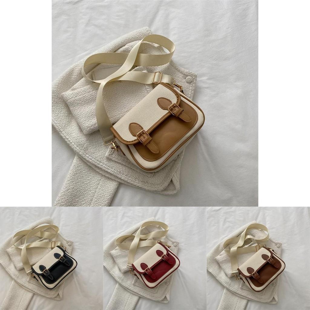 Stylish Pu Leather Crossbody Bag Trendy Street Style Medium Square Bag 2023