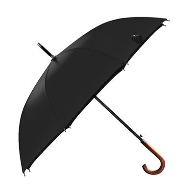 Langer Schirm Langer Holzgriff Winddicht Retro-Stil Wasserabweisend Hohe Dichte Großer Schirm für Regen Sonnig