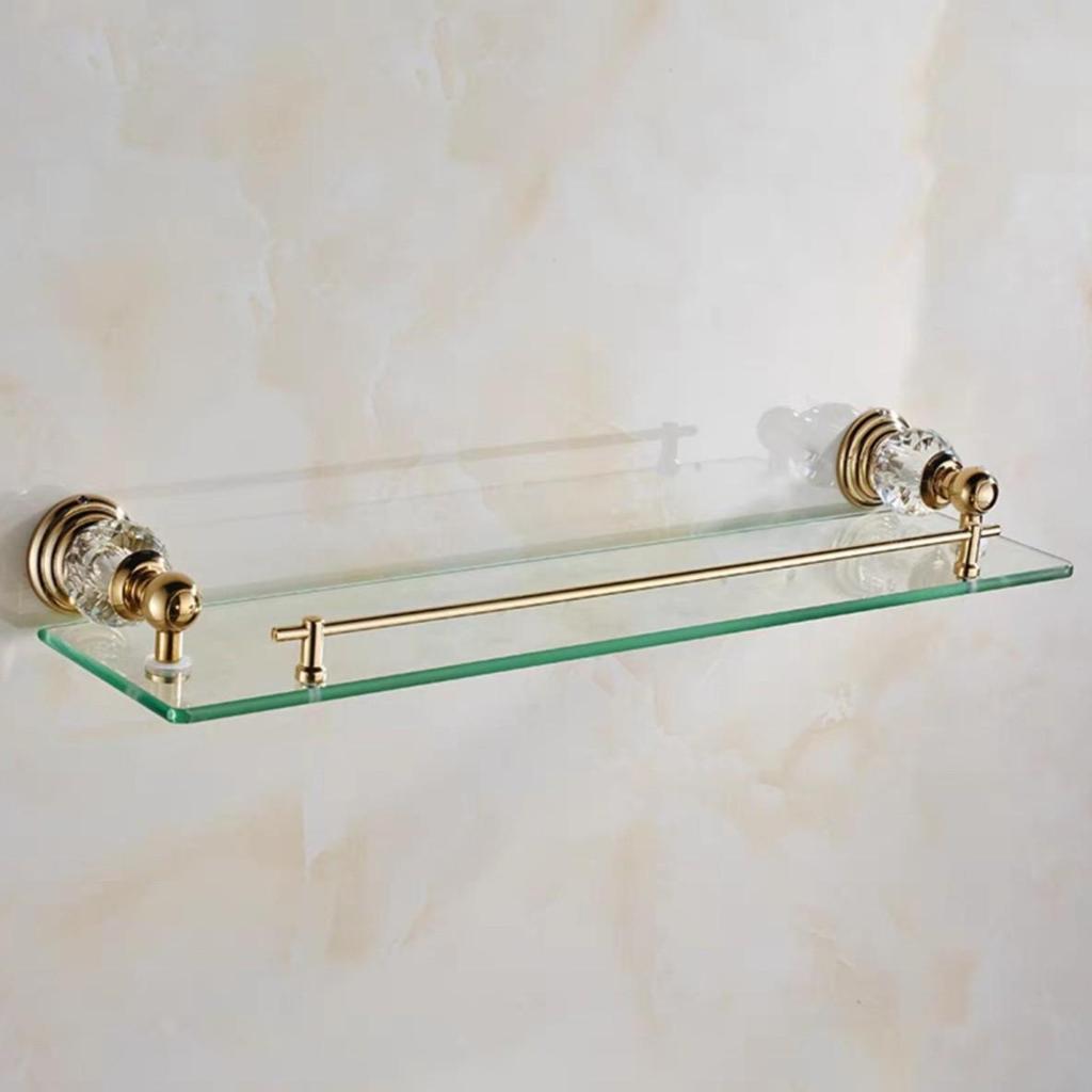 Set Portasciugamani Singolo da Bagno in Acciaio Inossidabile Dorato Senza Foratura