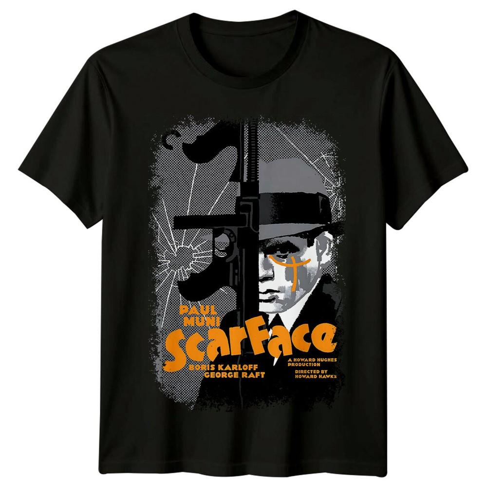 

Лицо со шрамом (1932 год) Футболка в стиле постера фильма, ретро, унисекс 4XL